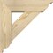Ekena Millwork Traditional Traditional Rough Sawn Bracket w/ Offset Brace, Douglas Fir, 6"W x 18"D x 18"H BKT0604X18X18TRA01RDF - alternate 4